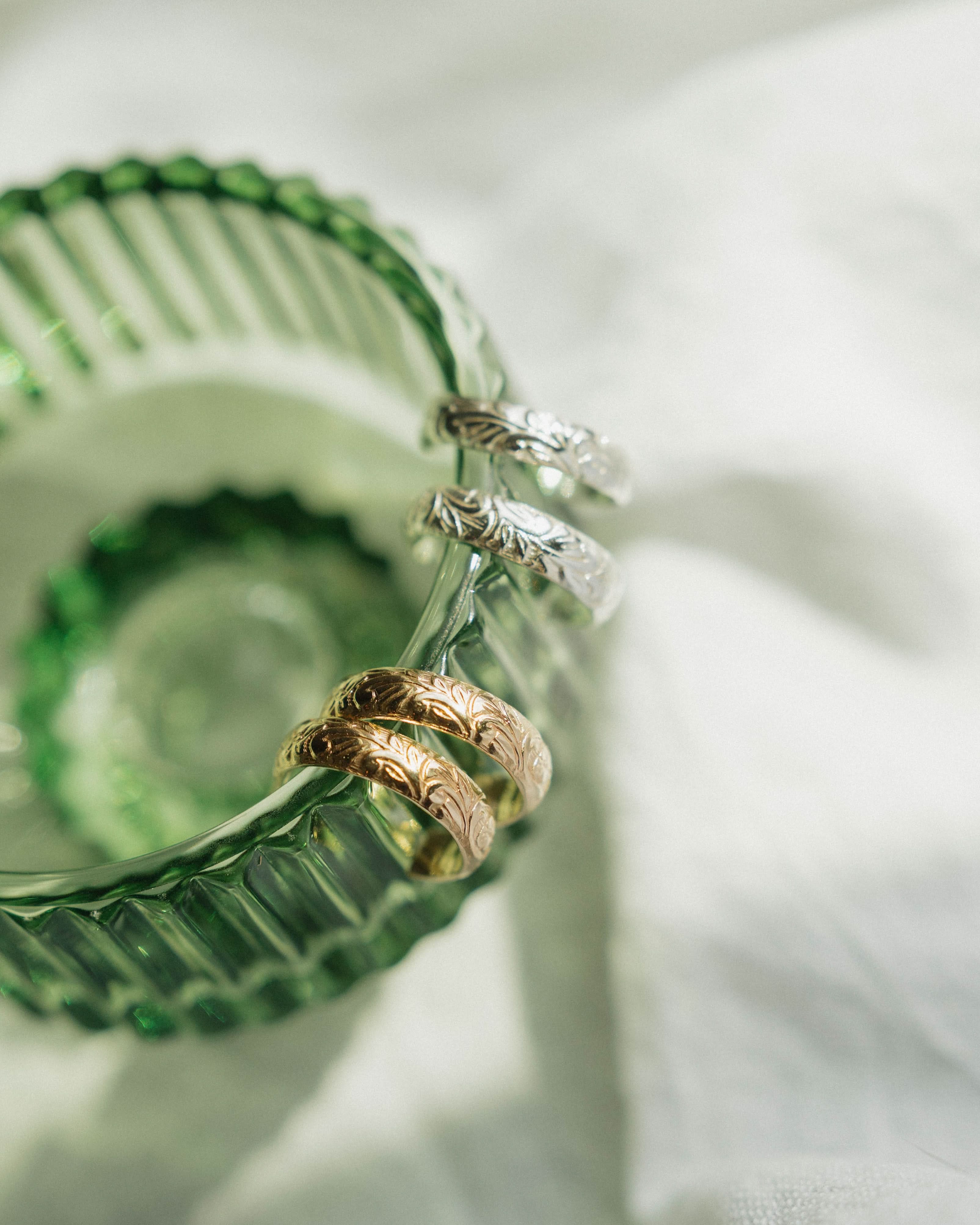 Floral Hoop Earrings