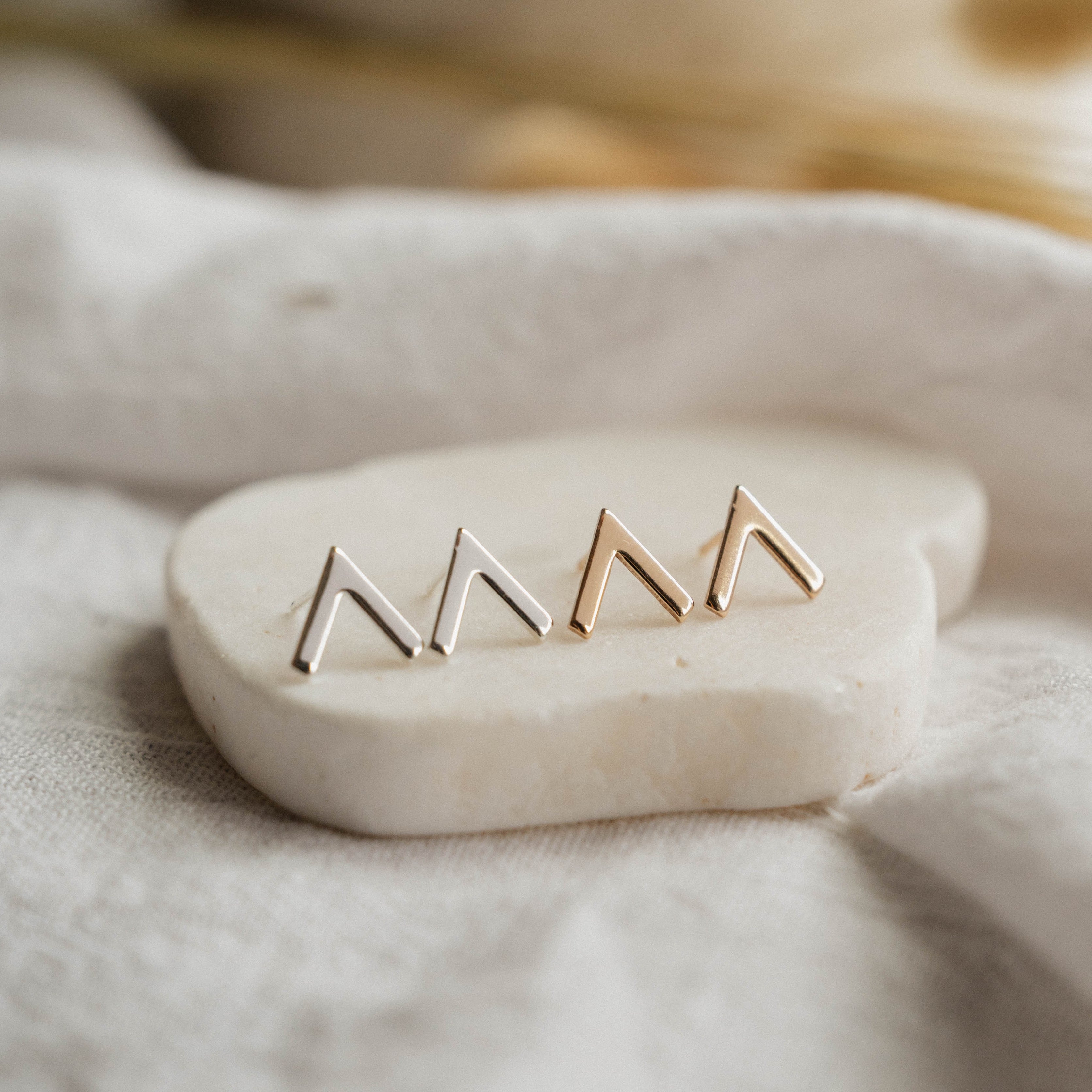 Chevron Stud Earrings