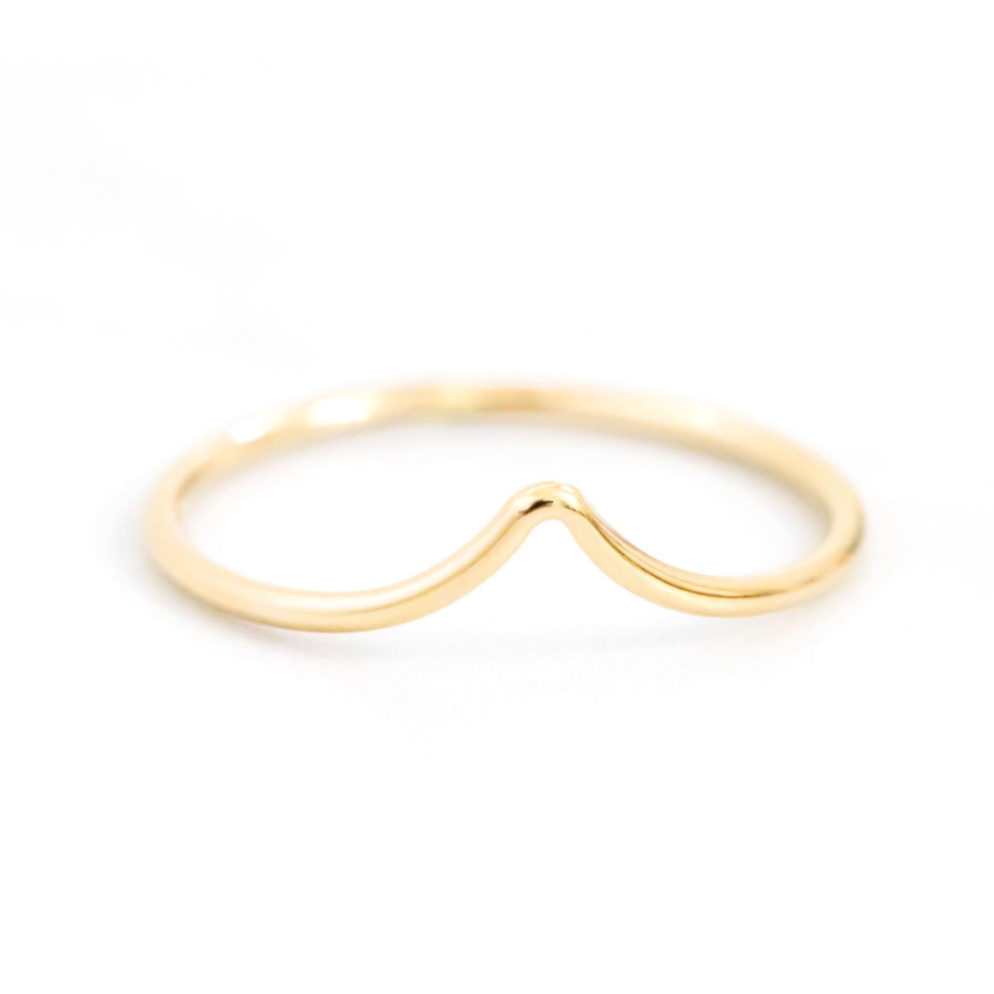 Chevron Stacking Ring