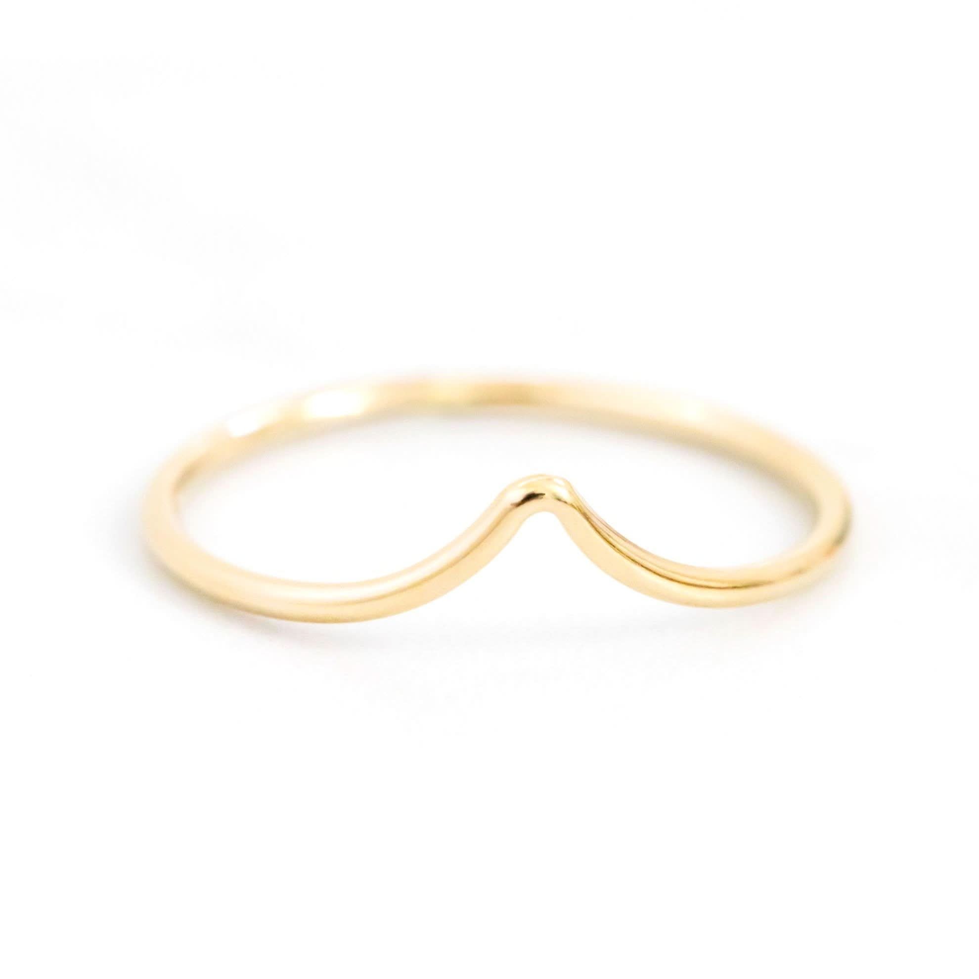 Chevron Stacking Ring - Barberry & Lace