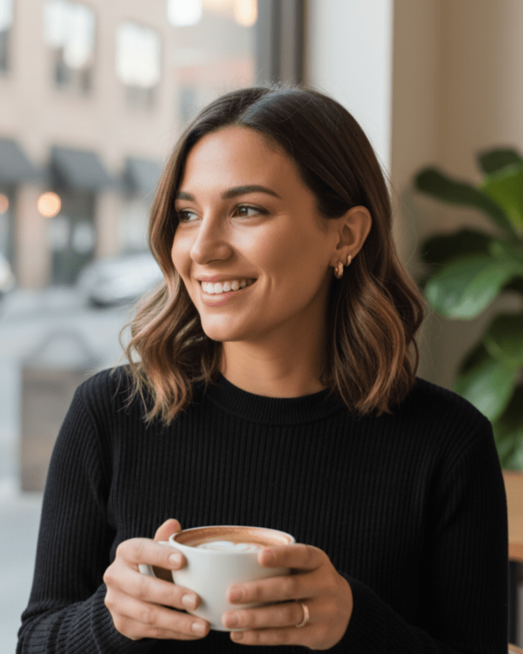 Floral Hoop Earrings - Barberry & Lace