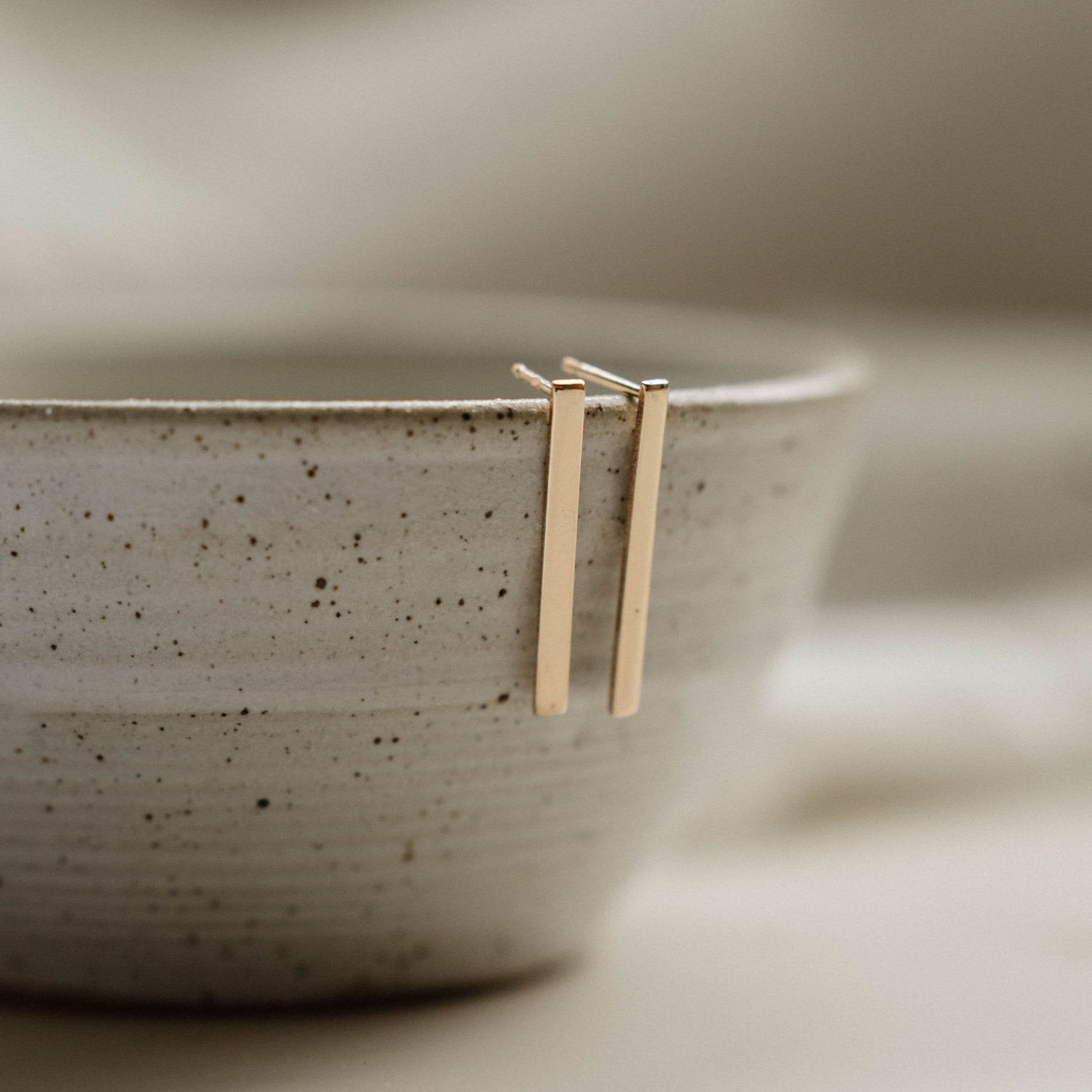 Stick Stud Earrings - Barberry & Lace