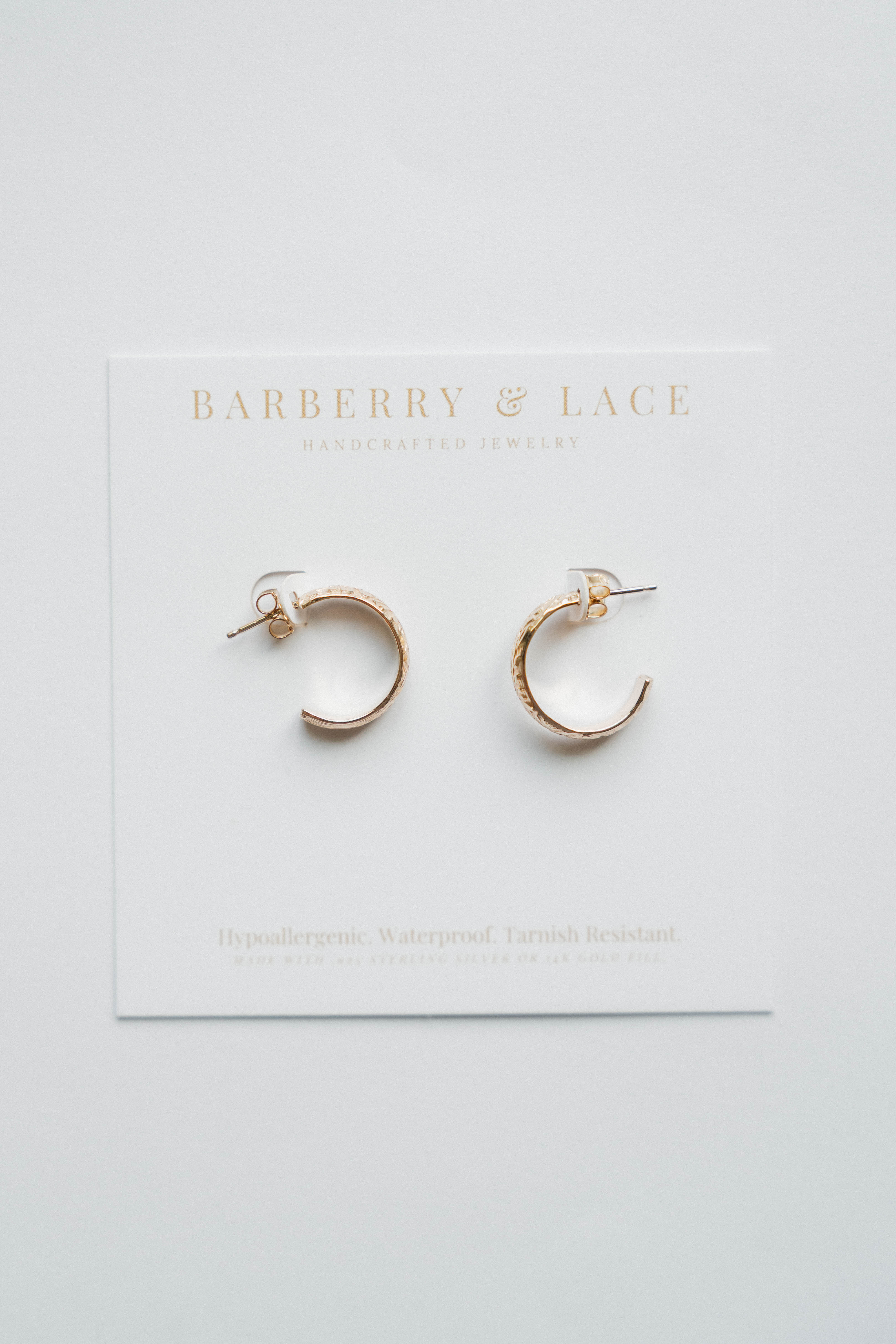 Floral Hoop Earrings
