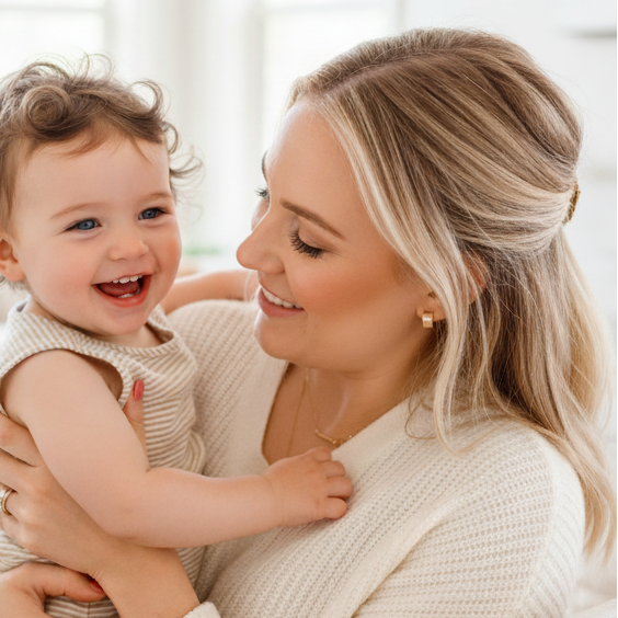 Thick Huggie Hoop Stud Earrings