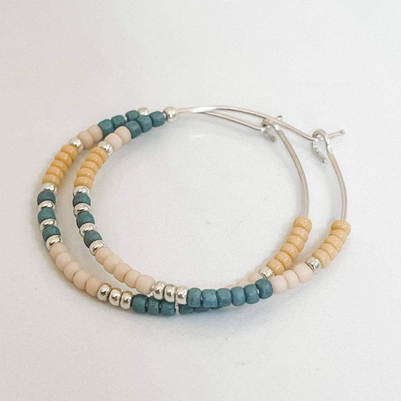 Fall Edition - Beaded Hoop Earrings