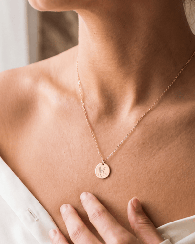 ASL 'I Love You' Sign Language Disc Necklace - Barberry & Lace