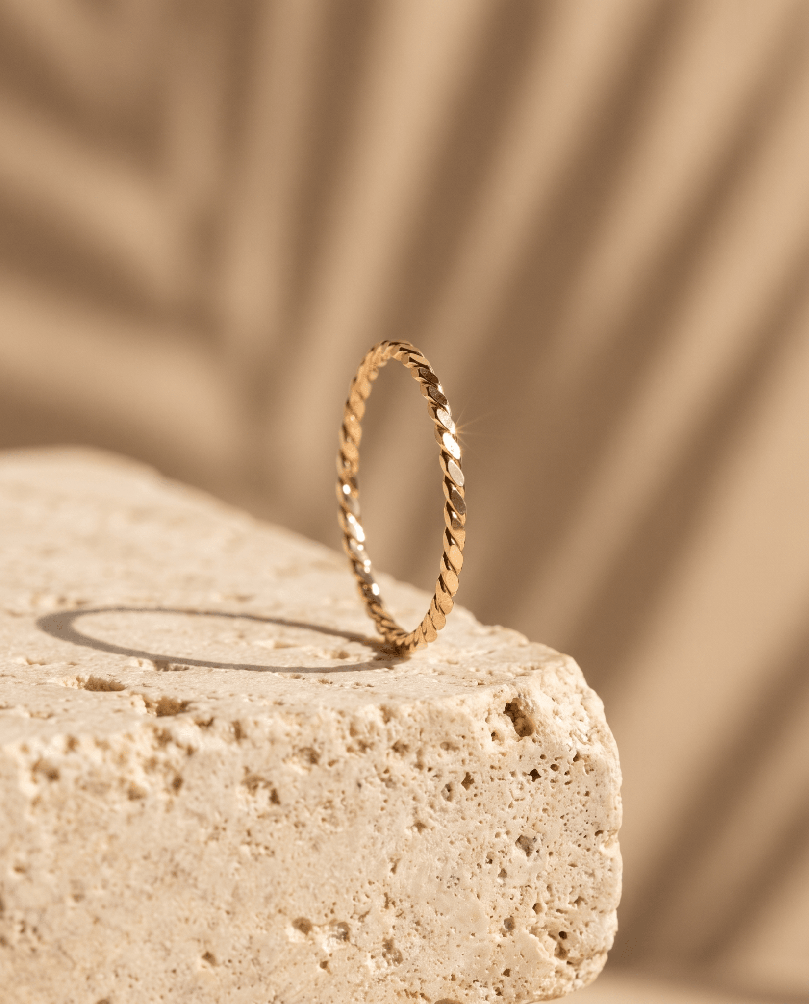 Baguette Twisted Stacking Ring - Barberry & Lace