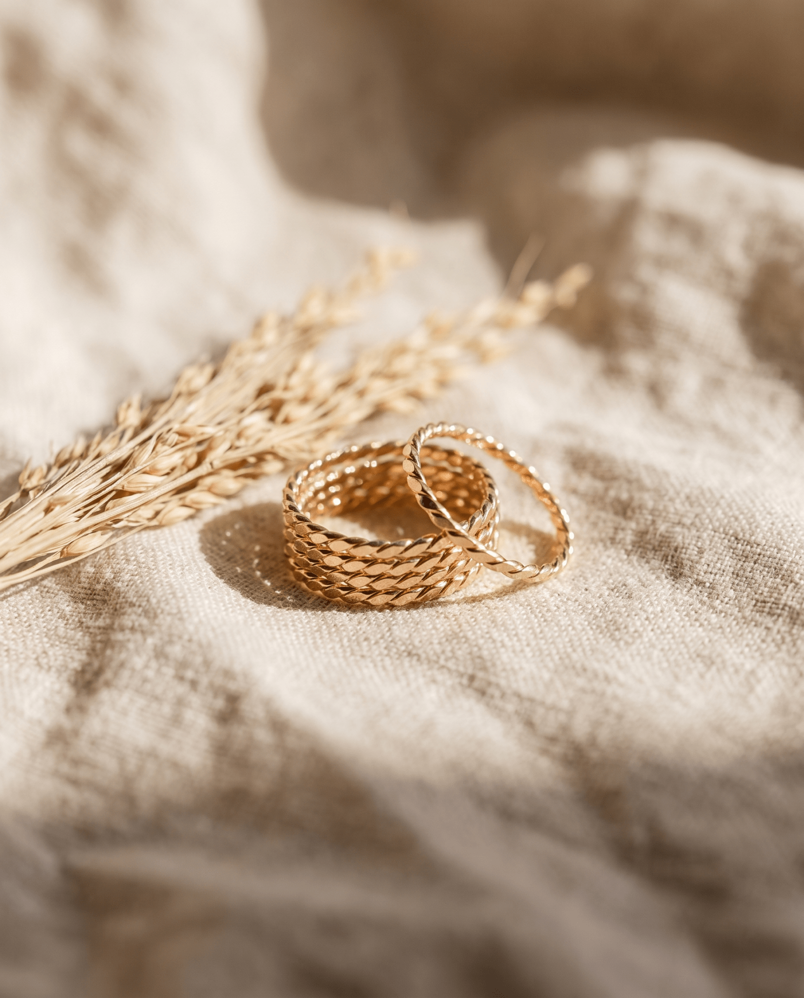 Baguette Twisted Stacking Ring - Barberry & Lace