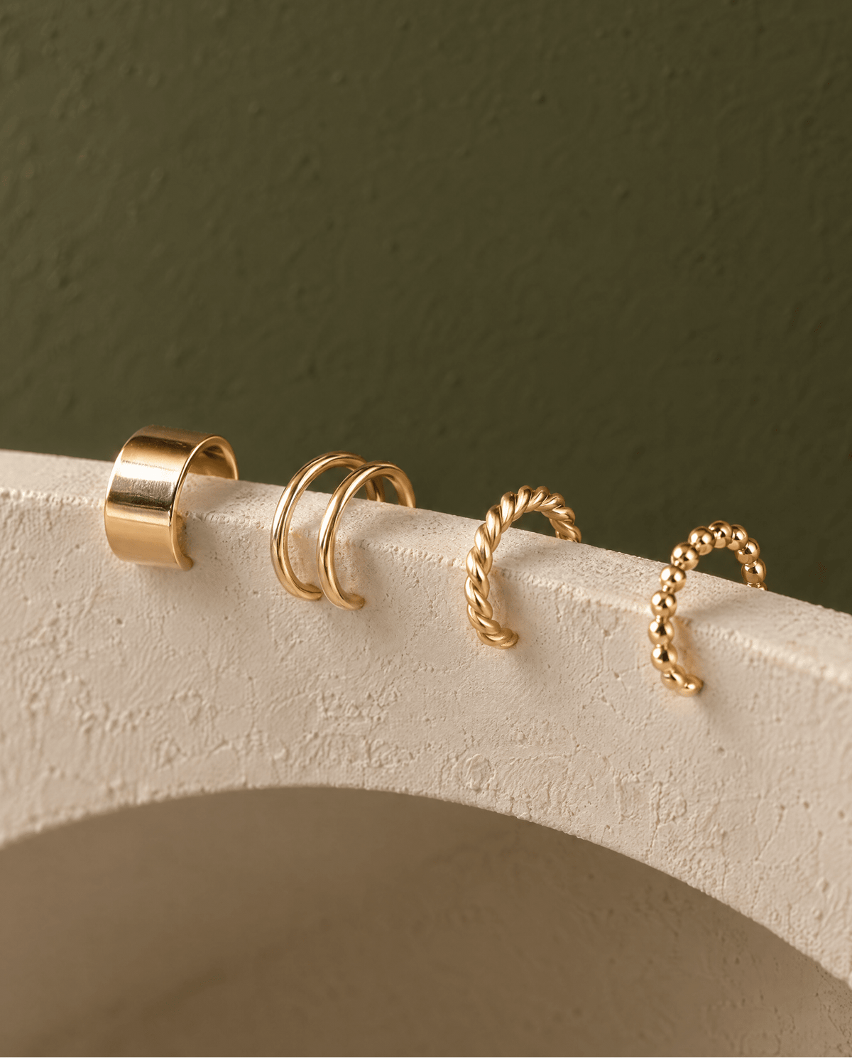 Ear Cuff Earrings - Barberry & Lace