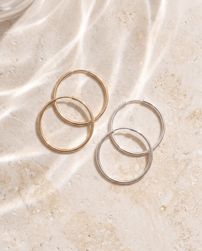 Endless Huggie Hoop Earrings - Barberry & Lace