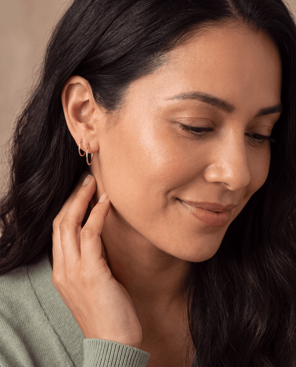 Endless Huggie Hoop Earrings - Barberry & Lace