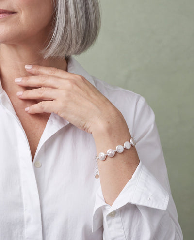 Freshwater Pearl Bracelet - Barberry & Lace