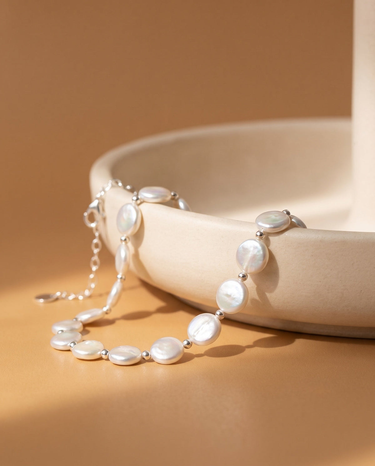 Freshwater Pearl Bracelet - Barberry & Lace