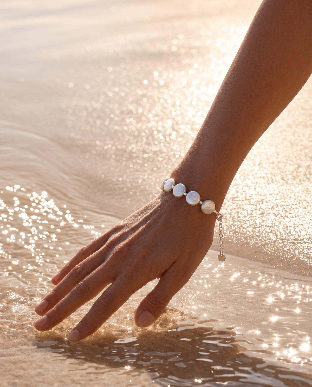 Freshwater Pearl Bracelet - Barberry & Lace