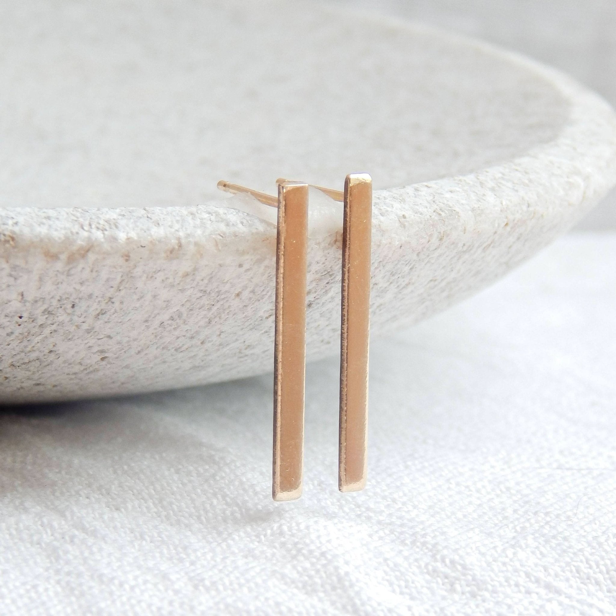 Stick Stud Earrings - Barberry & Lace