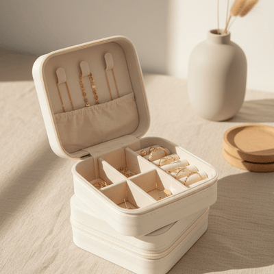 Travel Jewelry Case - Barberry & Lace