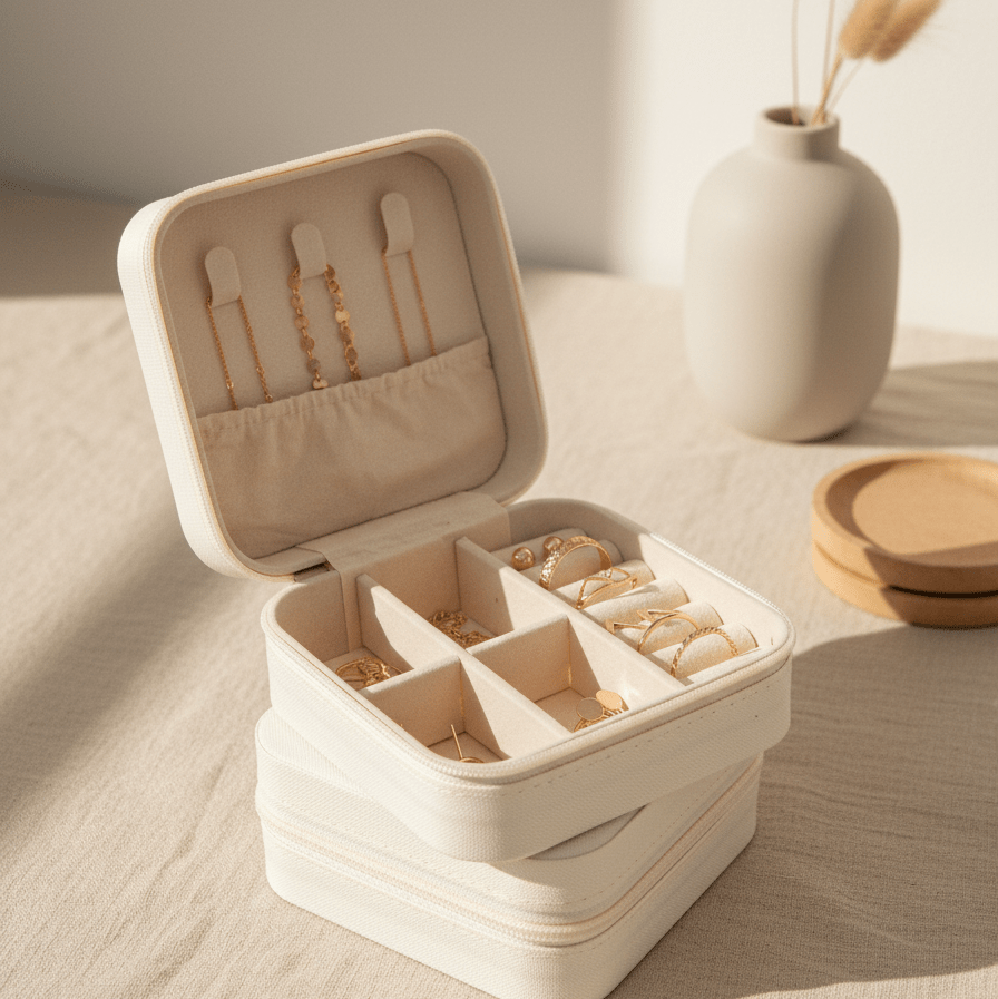 Travel Jewelry Case - Barberry & Lace