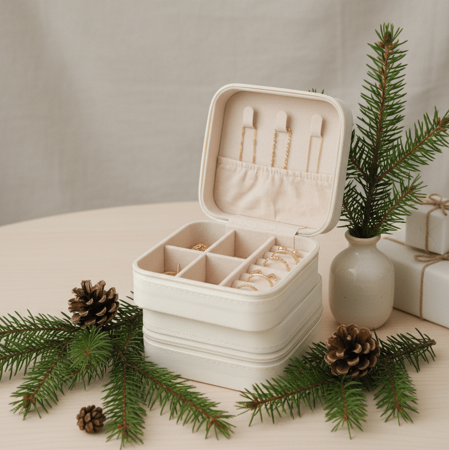 Travel Jewelry Case - Barberry & Lace