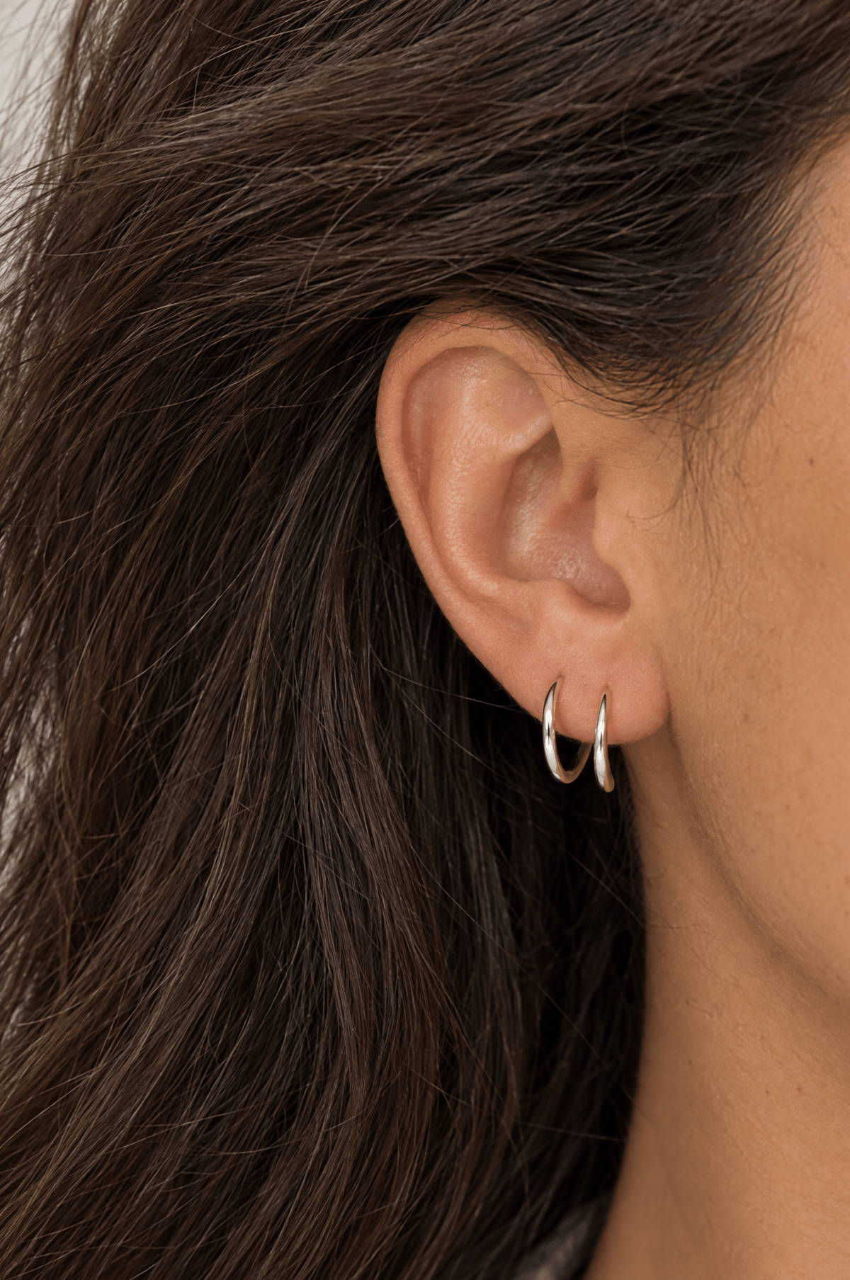 Twist-In Double Huggie Hoop Earrings - Barberry & Lace