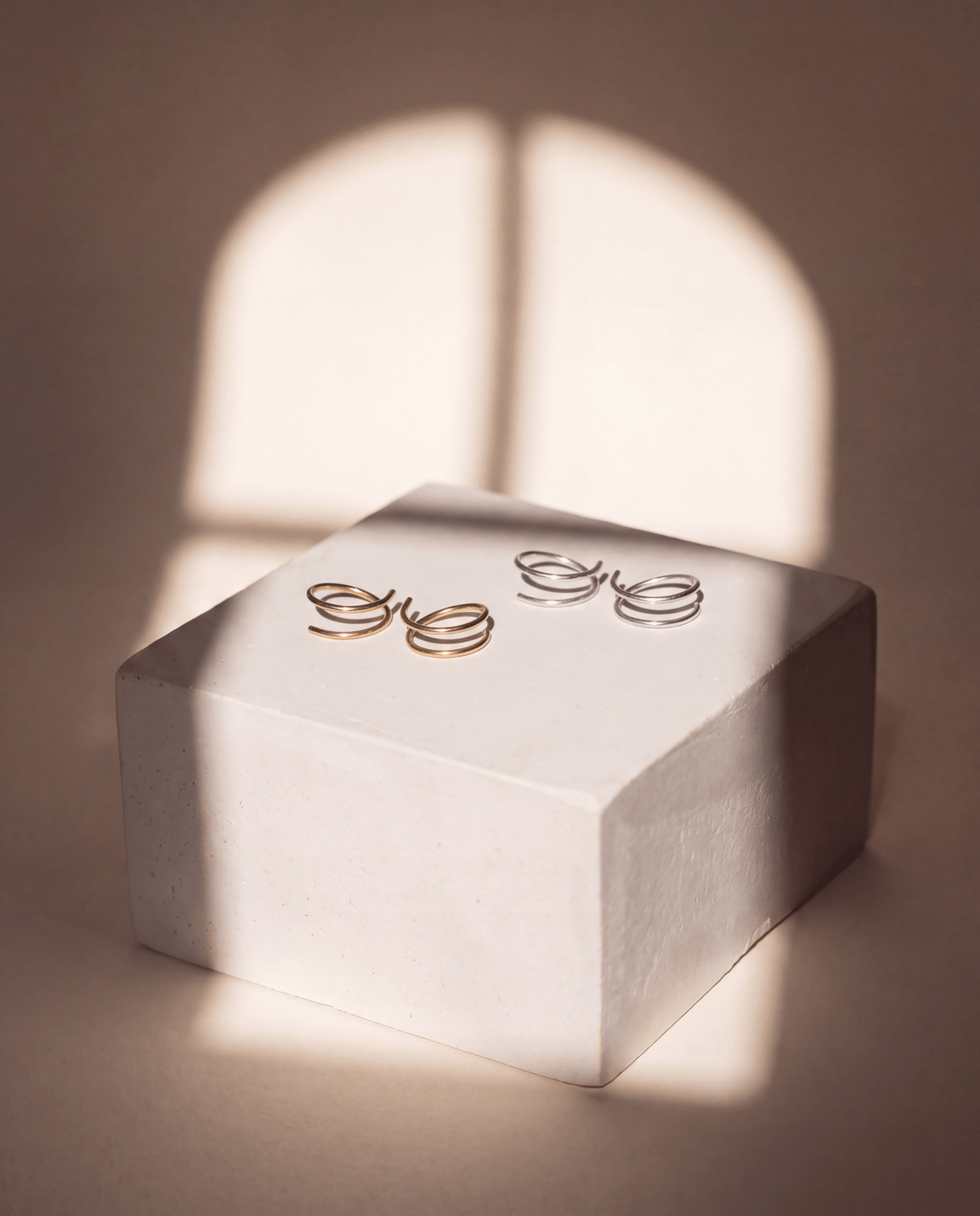 Twist-In Double Huggie Hoop Earrings - Barberry & Lace