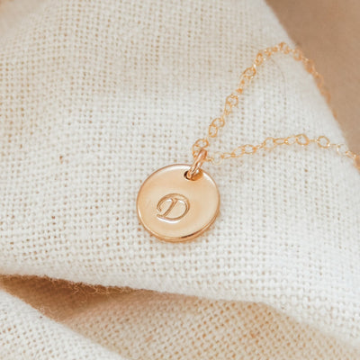 3/8" Personalized Disc Necklace
