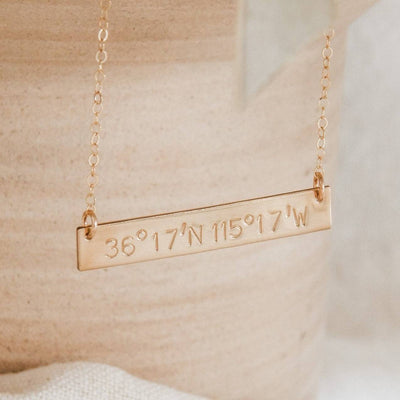 Coordinate Bar Necklace