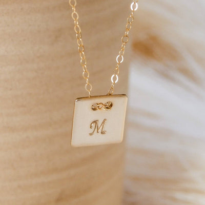 Personalized Square Necklace