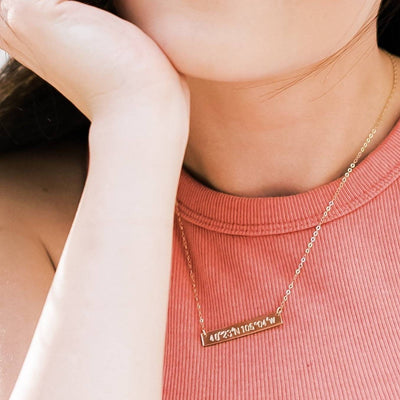 Coordinate Bar Necklace