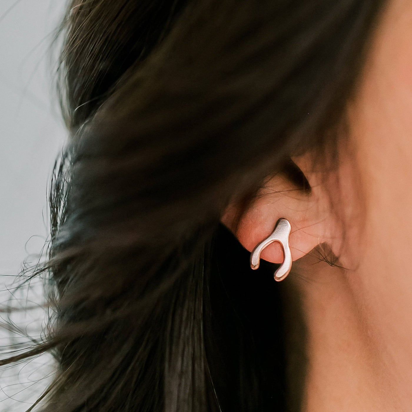 Wishbone Stud Earrings