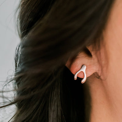 Wishbone Stud Earrings