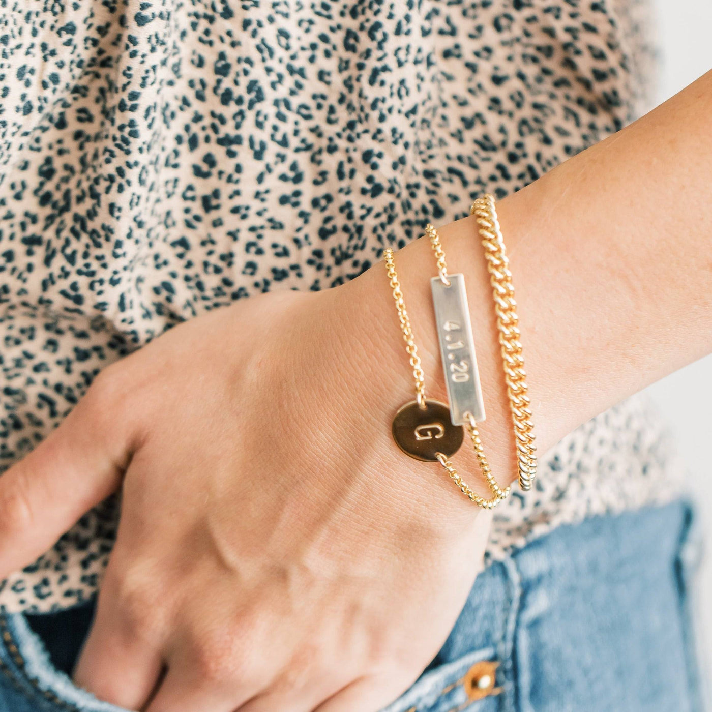Personalized Bar Bracelet