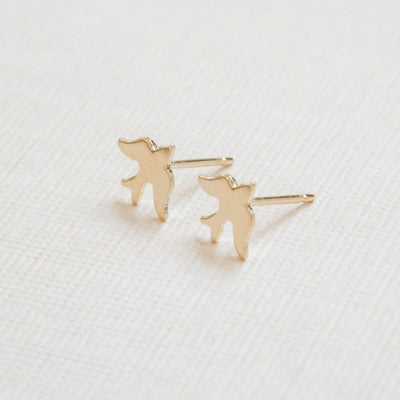 Bird Stud Earrings - Barberry & Lace