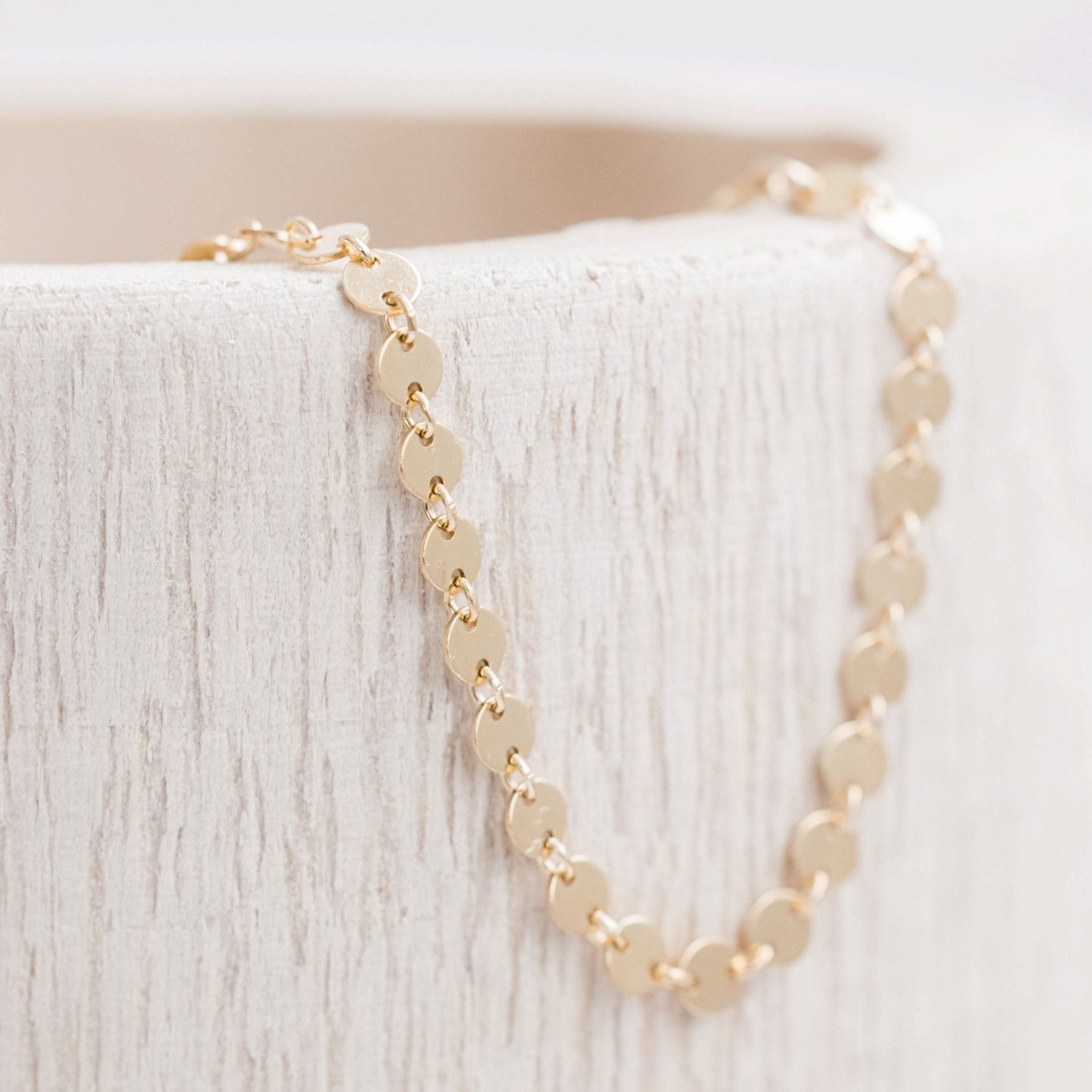 Layering Disc Chain Bracelet | Barberry & Lace Jewelry