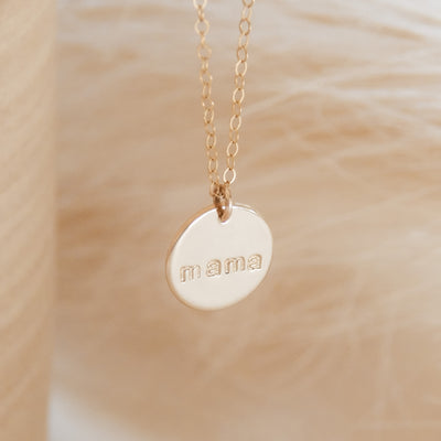 Mama Disc Necklace
