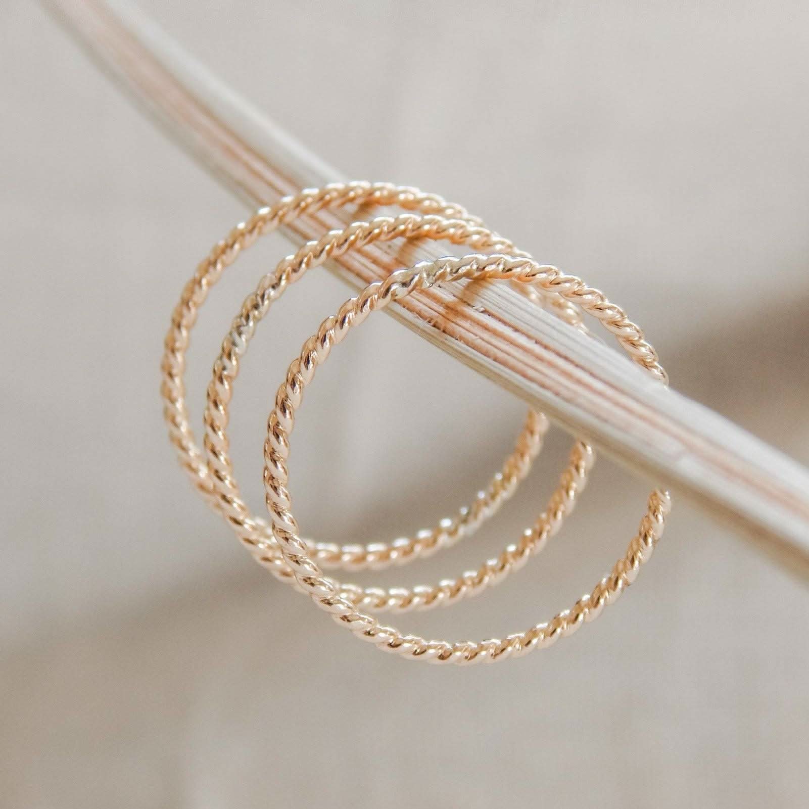 Twisted Stacking Ring - Barberry & Lace